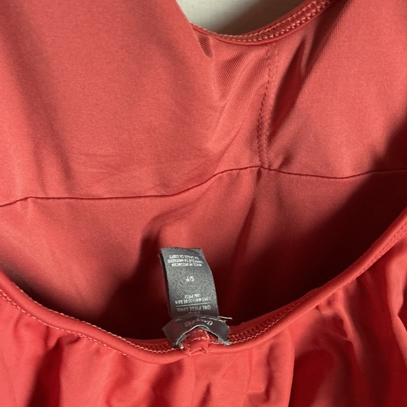 Coral Ruffled One-Piece Swimsuit - Picture 3 of 3